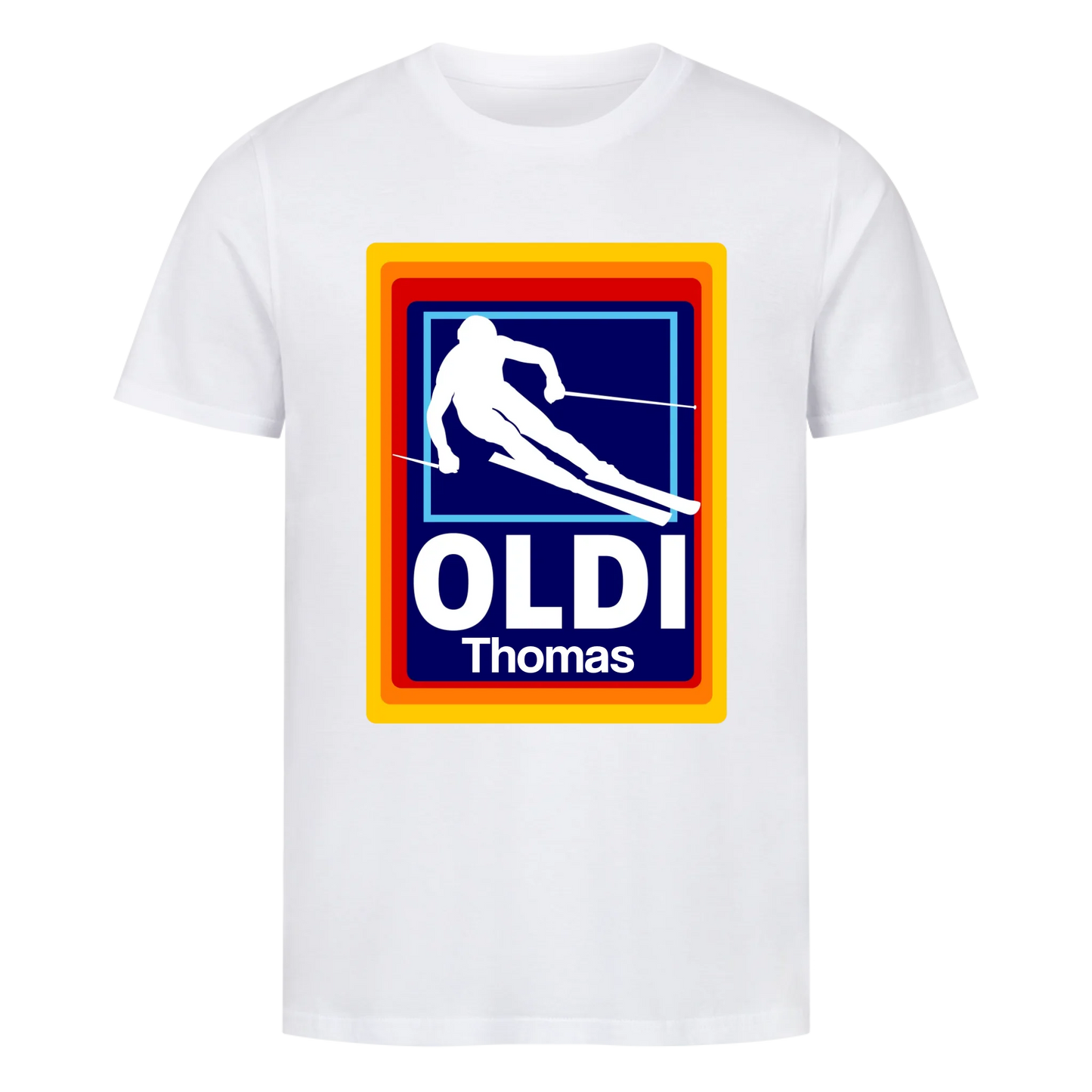 Oldi Ski - Unisex Bio Baumwolle Shirt - Personalisierbar