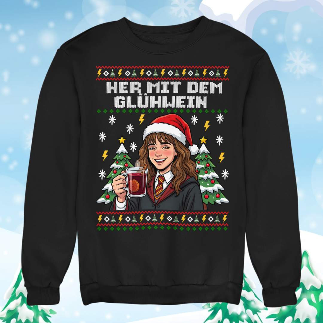 Her mit dem Glühwein - Unisex Ugly Sweater