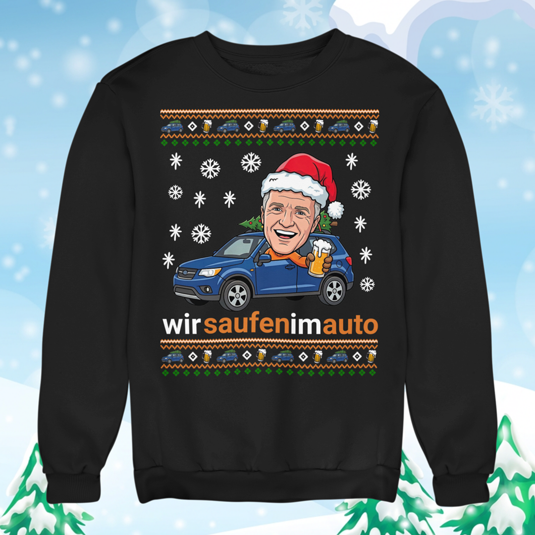 Saufen im Auto - Unisex Ugly Sweater