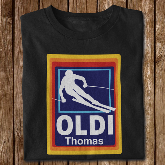 Oldi Ski - Unisex Bio Baumwolle Shirt - Personalisierbar